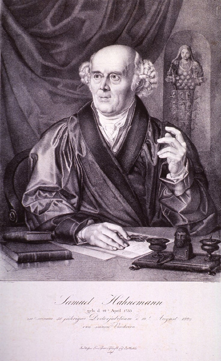 Samuel Hahnemann (1755-1843), the German founder of homeopathy, published his medical theories in his treatise, THE ORGANON OF RATIONAL HEALING, 1810.